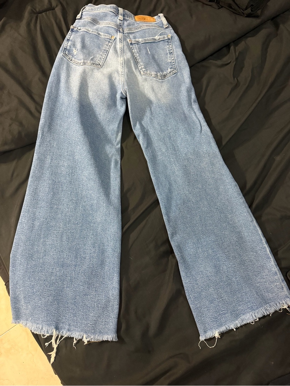 7 for all mankind Light Blue Wide-Leg Women's Jeans - Picture 2 of 6